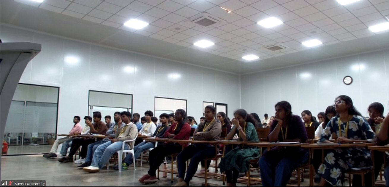 Our CEO & Global Products Manager, Mr. Ujjwal Kumar, engage with the students of Kaveri University
