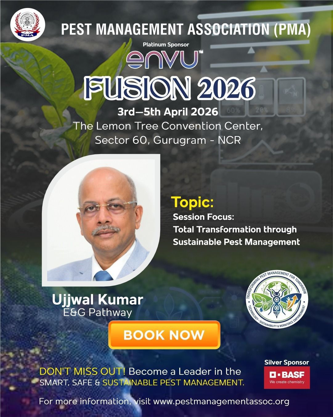 We are incredibly proud to see our CEO Mr. Ujjwal Kumar featured as a speaker at FUSION 2026, organized by the Pest Management Association.