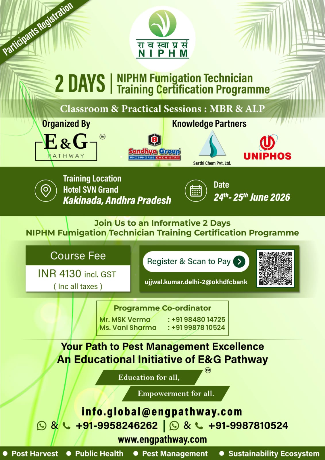 Advance Your Expertise in Fumigation with NIPHM Certification