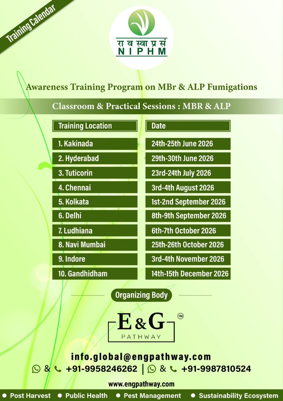 NIPHM Awareness Training Program on MBr & ALP Fumigations – 2026 Calendar Released