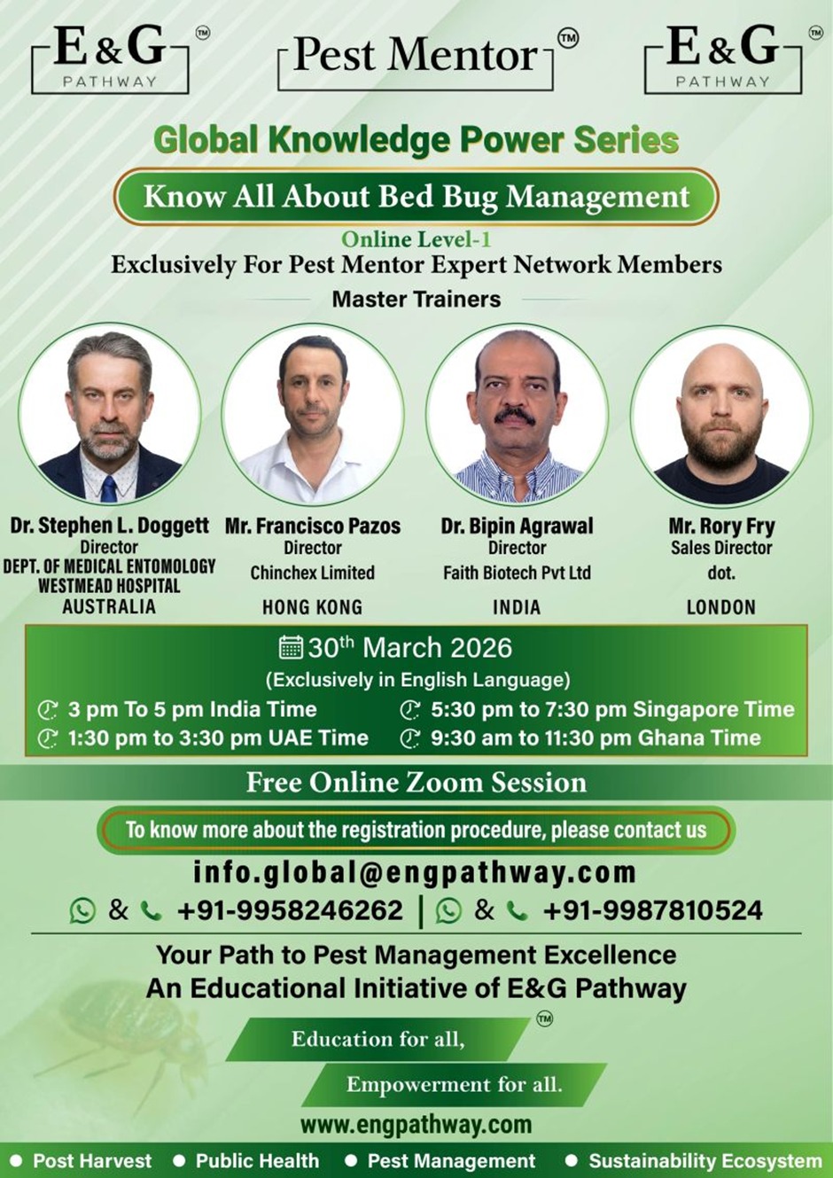 Global Knowledge Power Series – Bed Bug Management Session