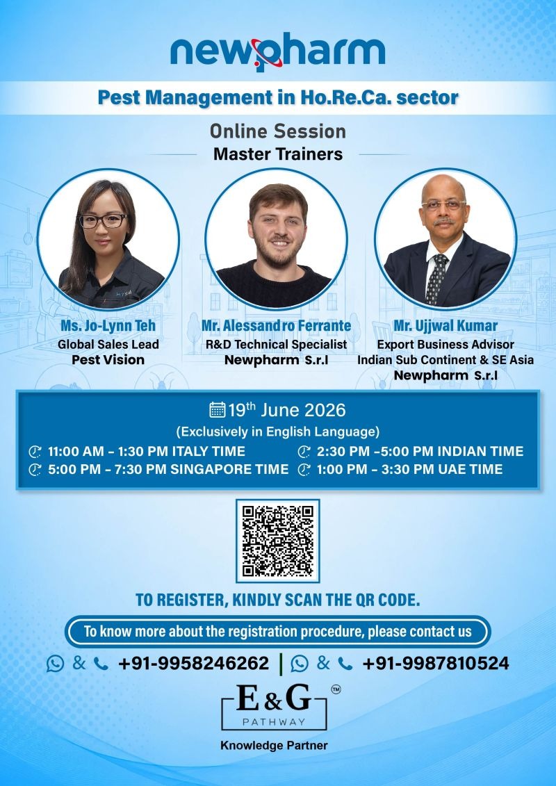 Join an Exclusive International Learning Session on Pest Management in the Ho.Re.Ca. Sector!
